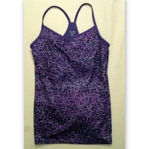 Champion C9 Size M Purple Print Womens Fitness Workout Top